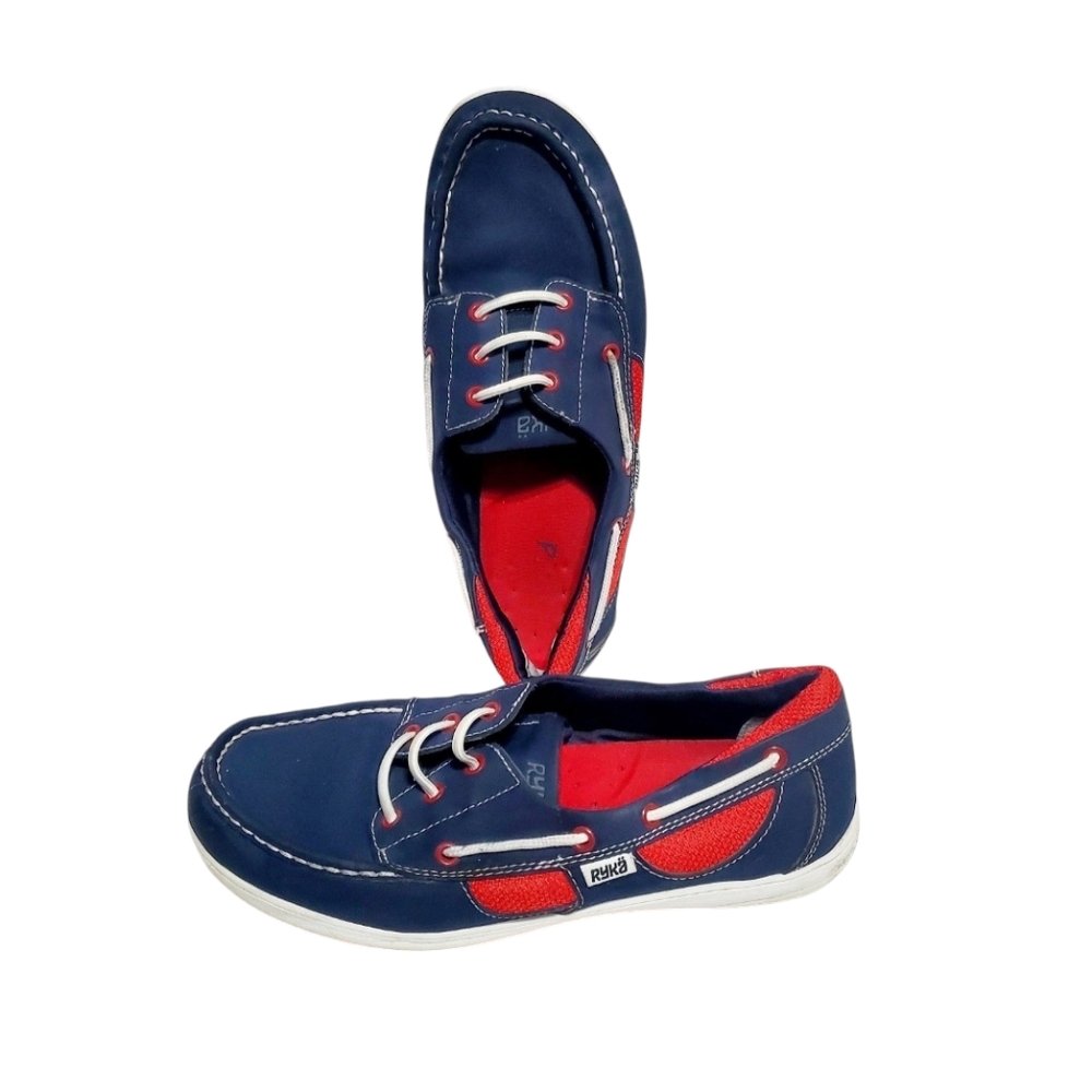 Ryka Shoes Women's Chatham Slip On Boat Blue A231749 Low Top Leather. Size 8.5 - Picture 6 of 12